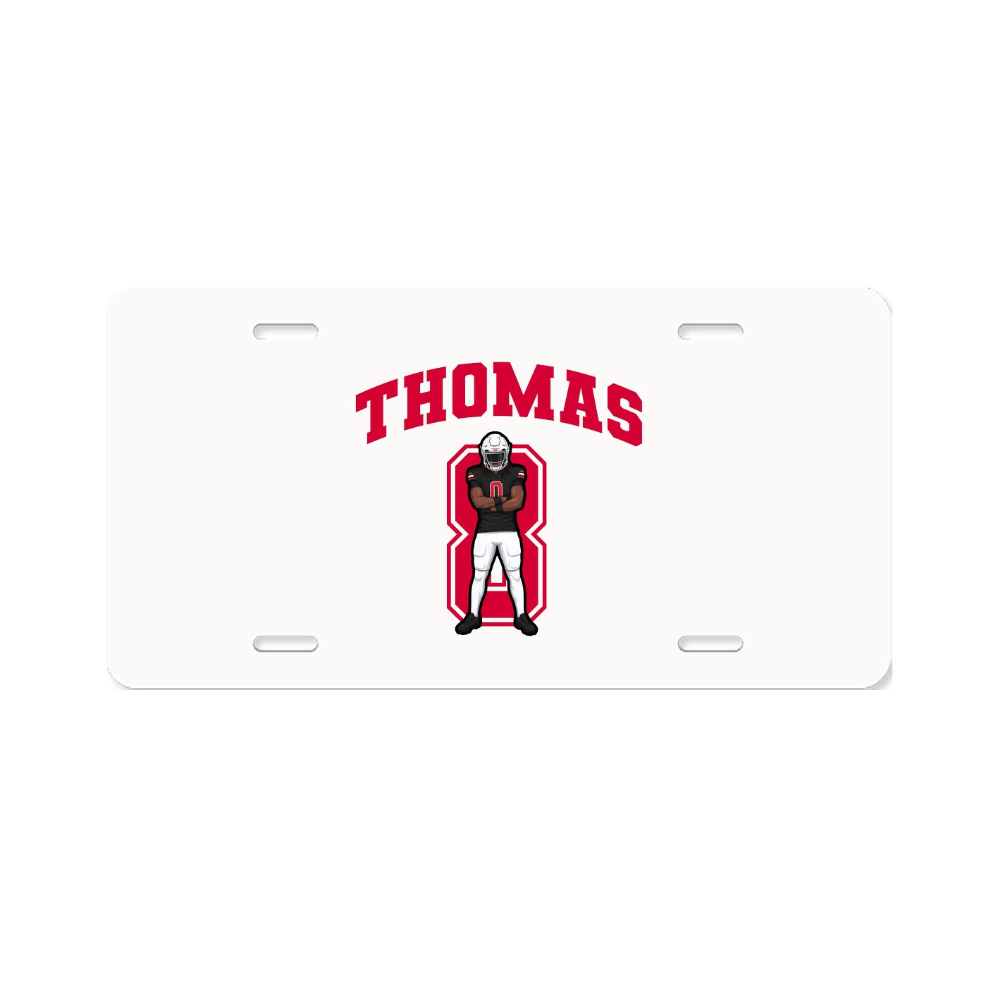 License Plate — Number in Classic