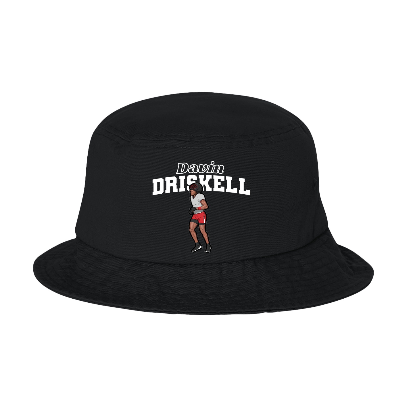 Bucket Cap — Name Arch in Black