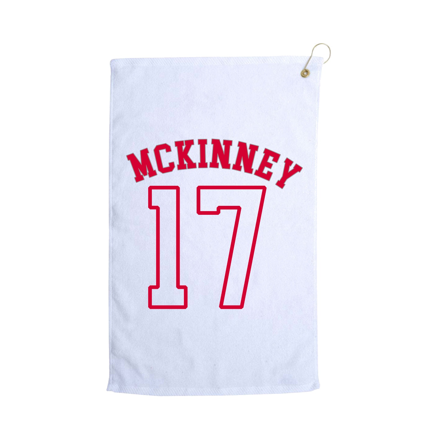 Golf Towel — Shirsey Arch in White