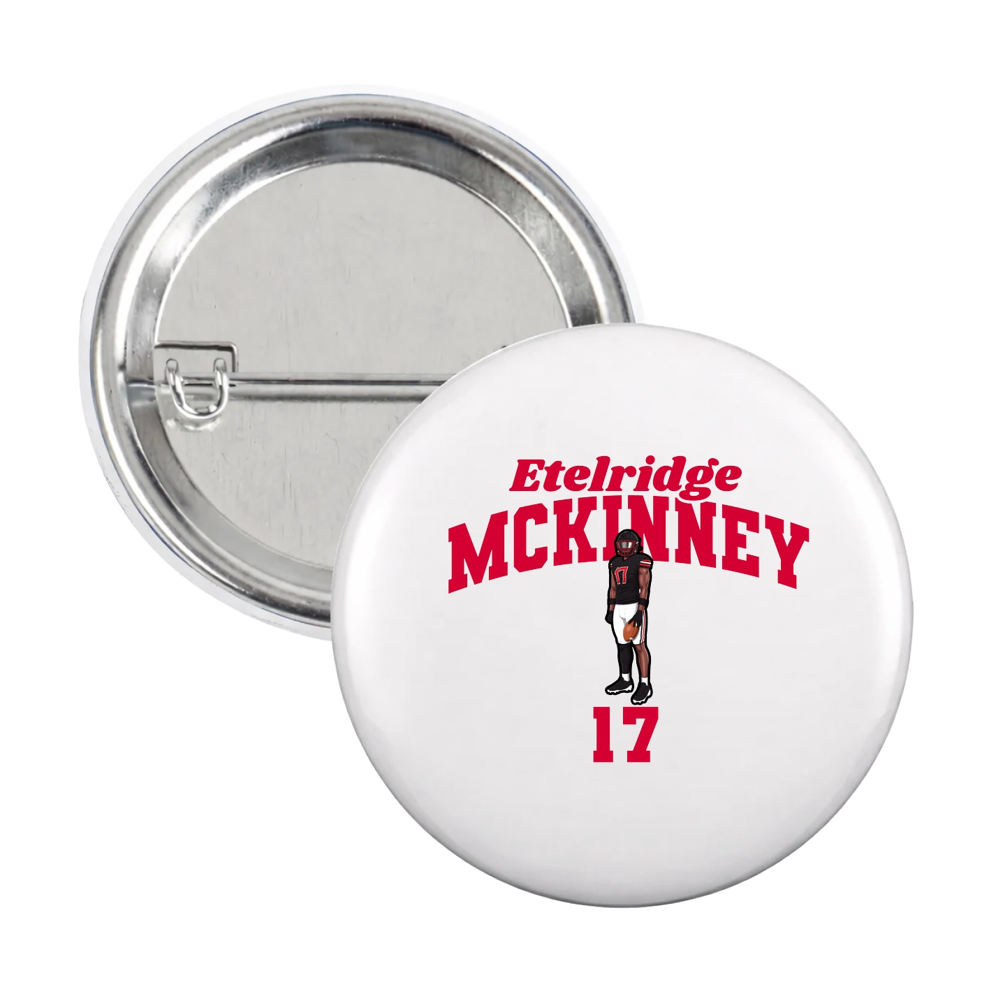 Game Day Button — Signature Arch in White