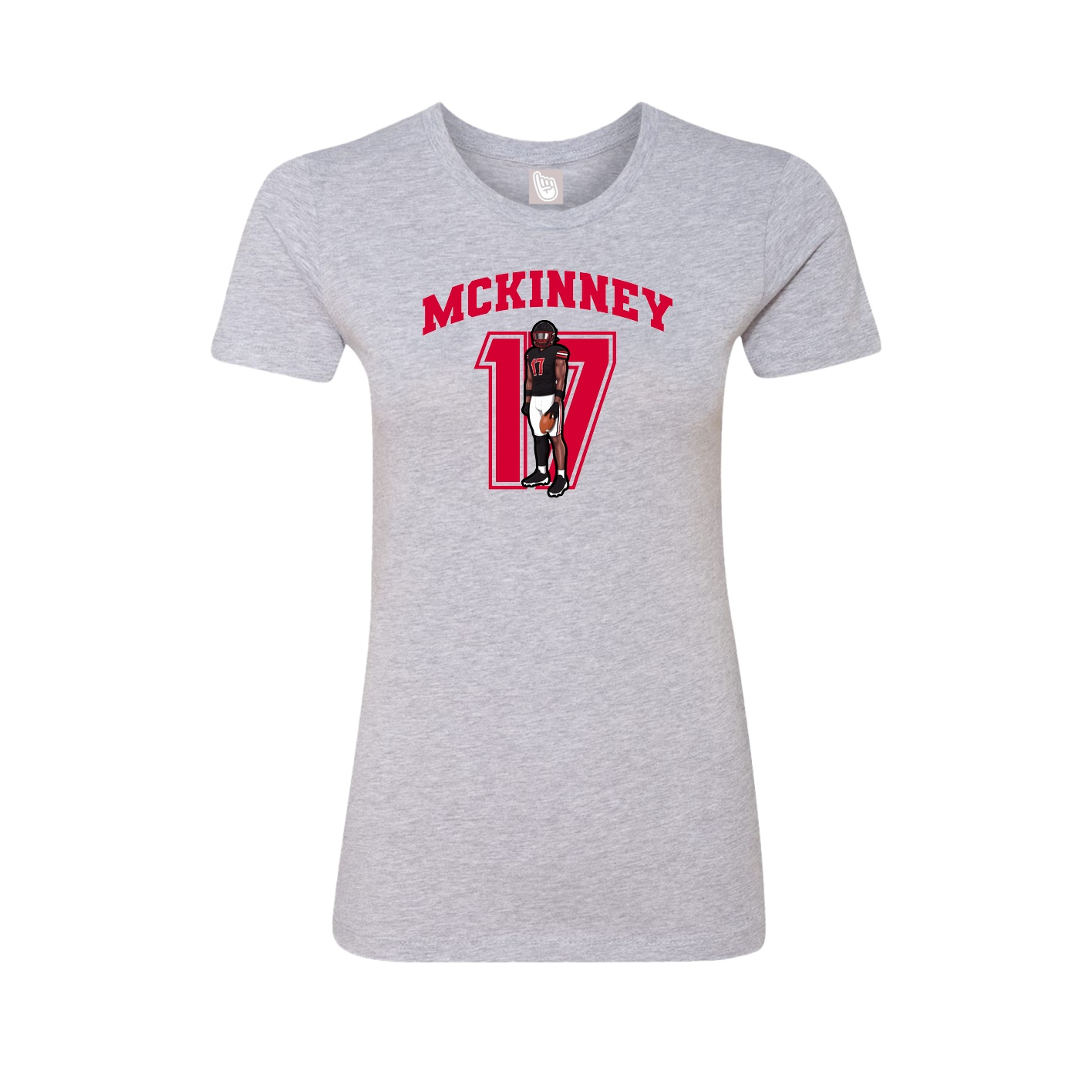 Womens Tee — Number in Grey