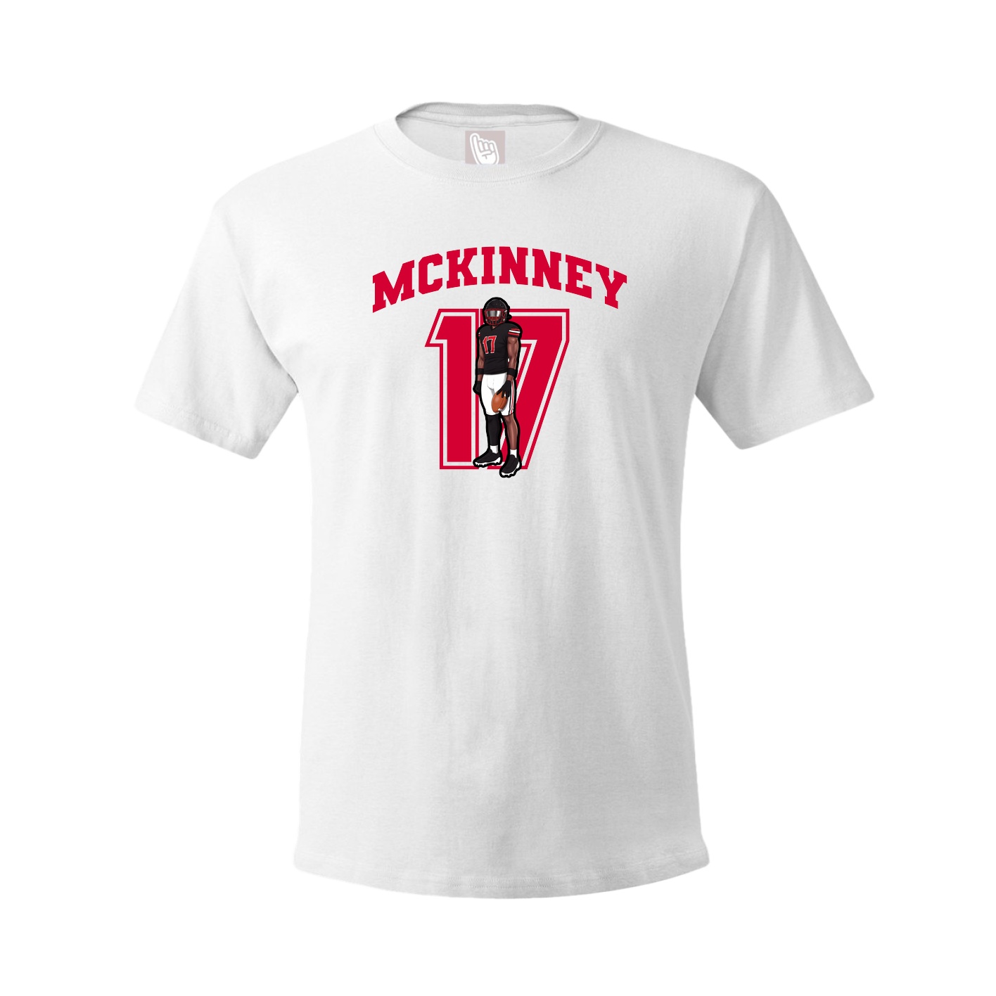 Youth Tee — Number in White