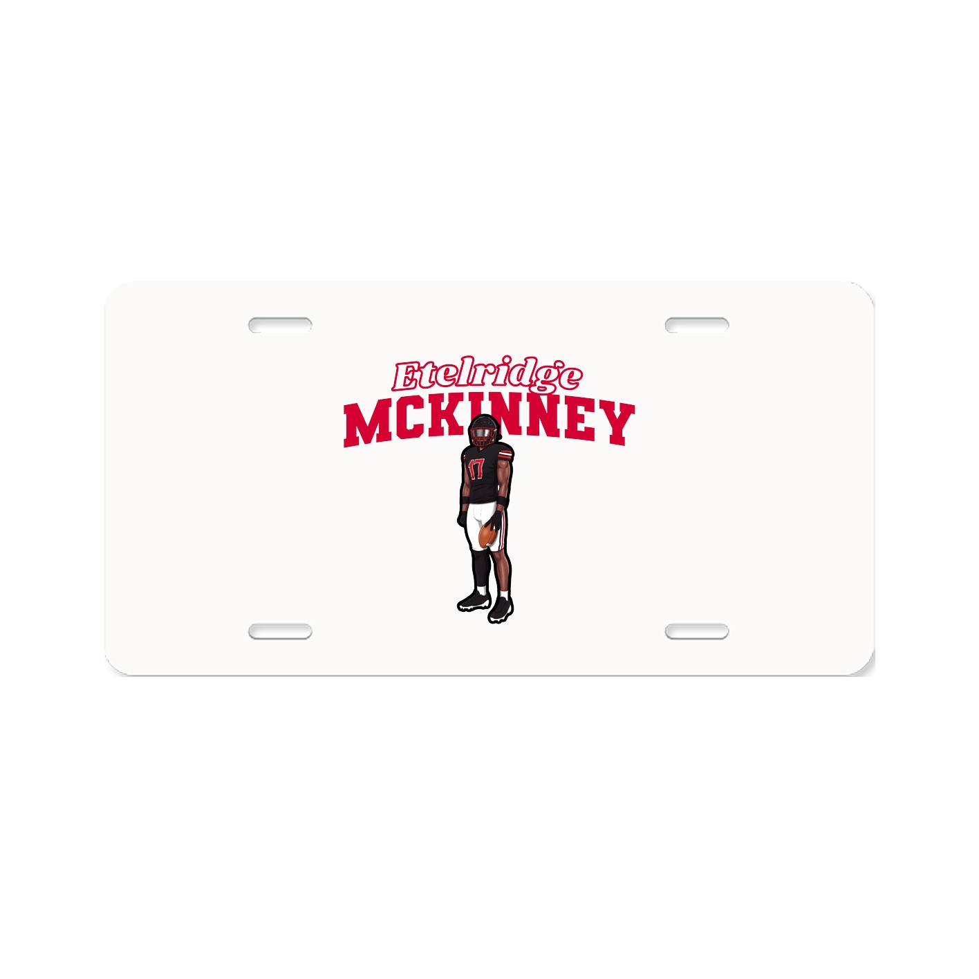 License Plate — Name Arch in Classic
