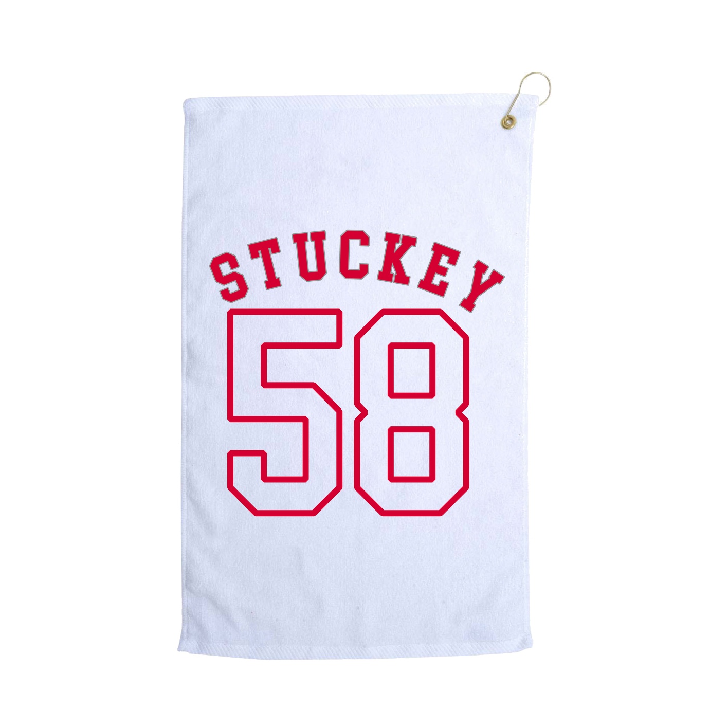 Golf Towel — Shirsey Arch in White
