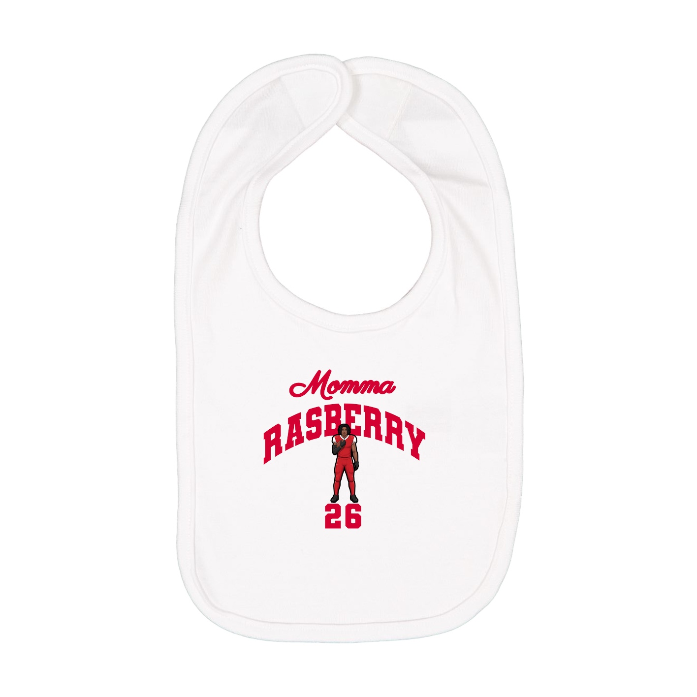 Infant Bib — Mothers Day Arch in White