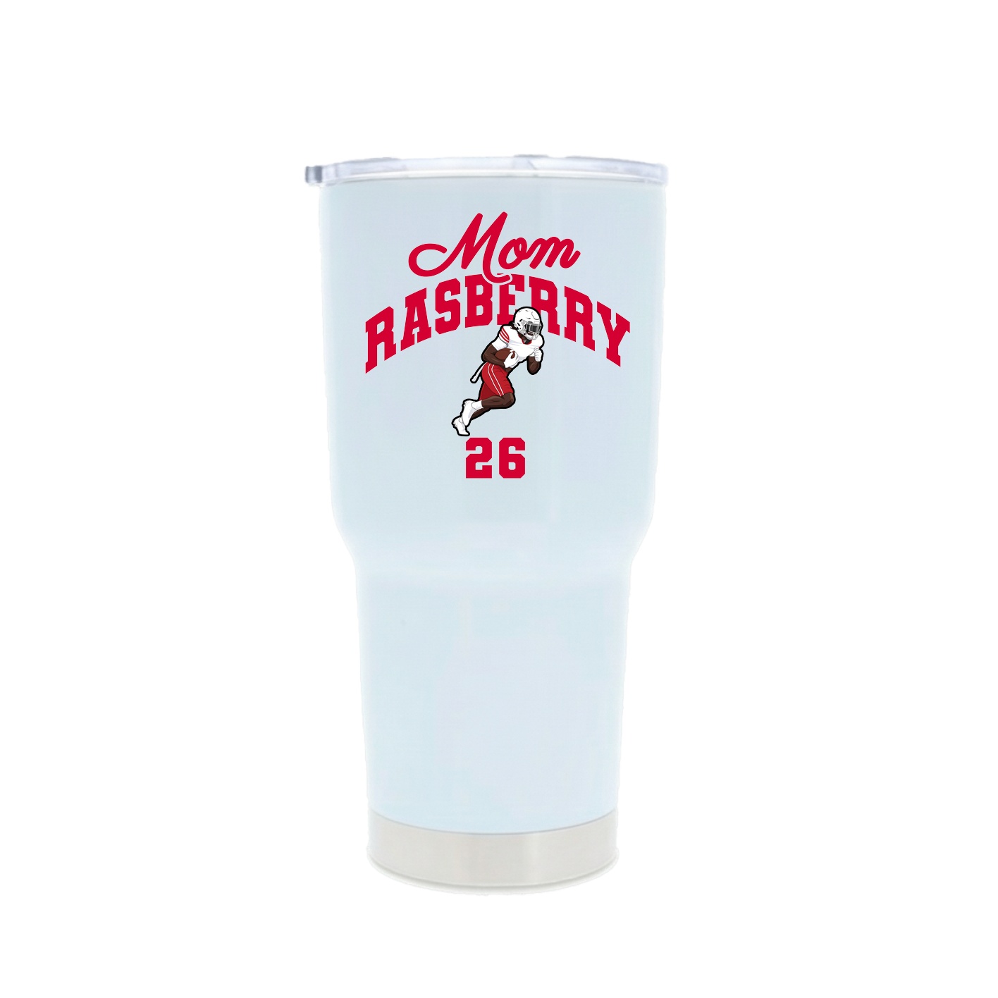 30oz Stainless Steel Tumbler — Mothers Day Arch in White