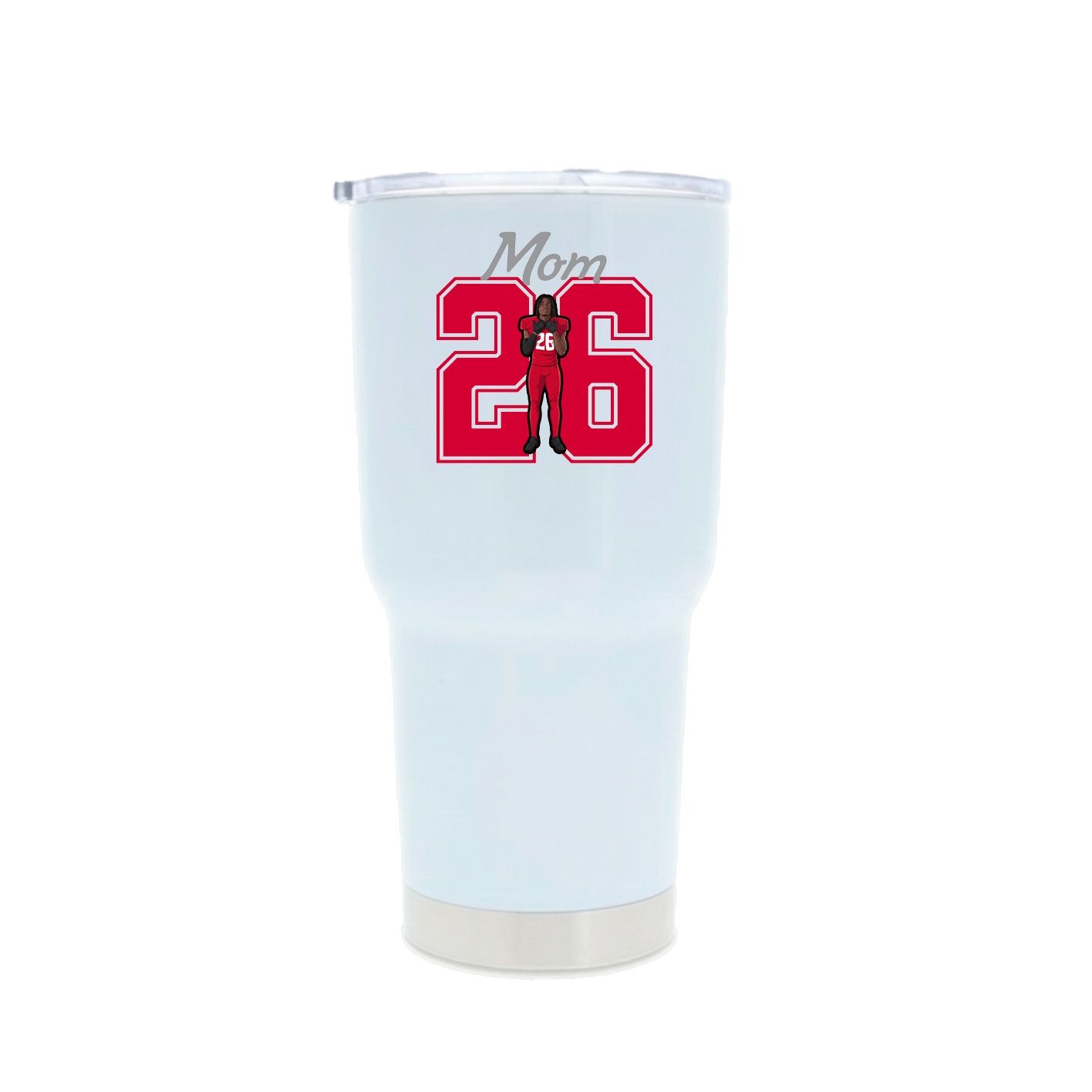 30oz Stainless Steel Tumbler — Mothers Day Shirsey in White