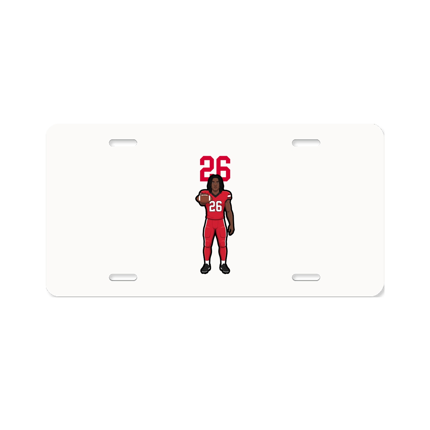 License Plate — Number Top in Classic