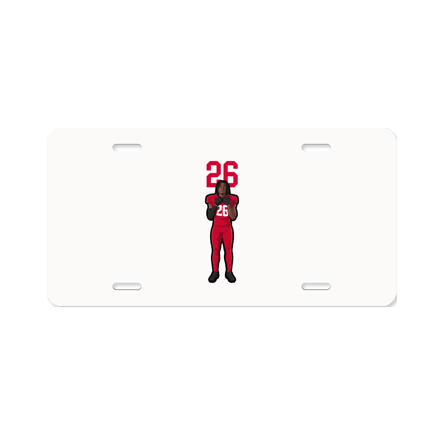 License Plate — Number Top in Classic