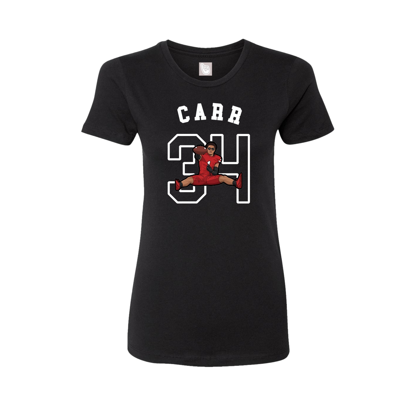 Fitted Women's Tee — Shirsey Arch in Black