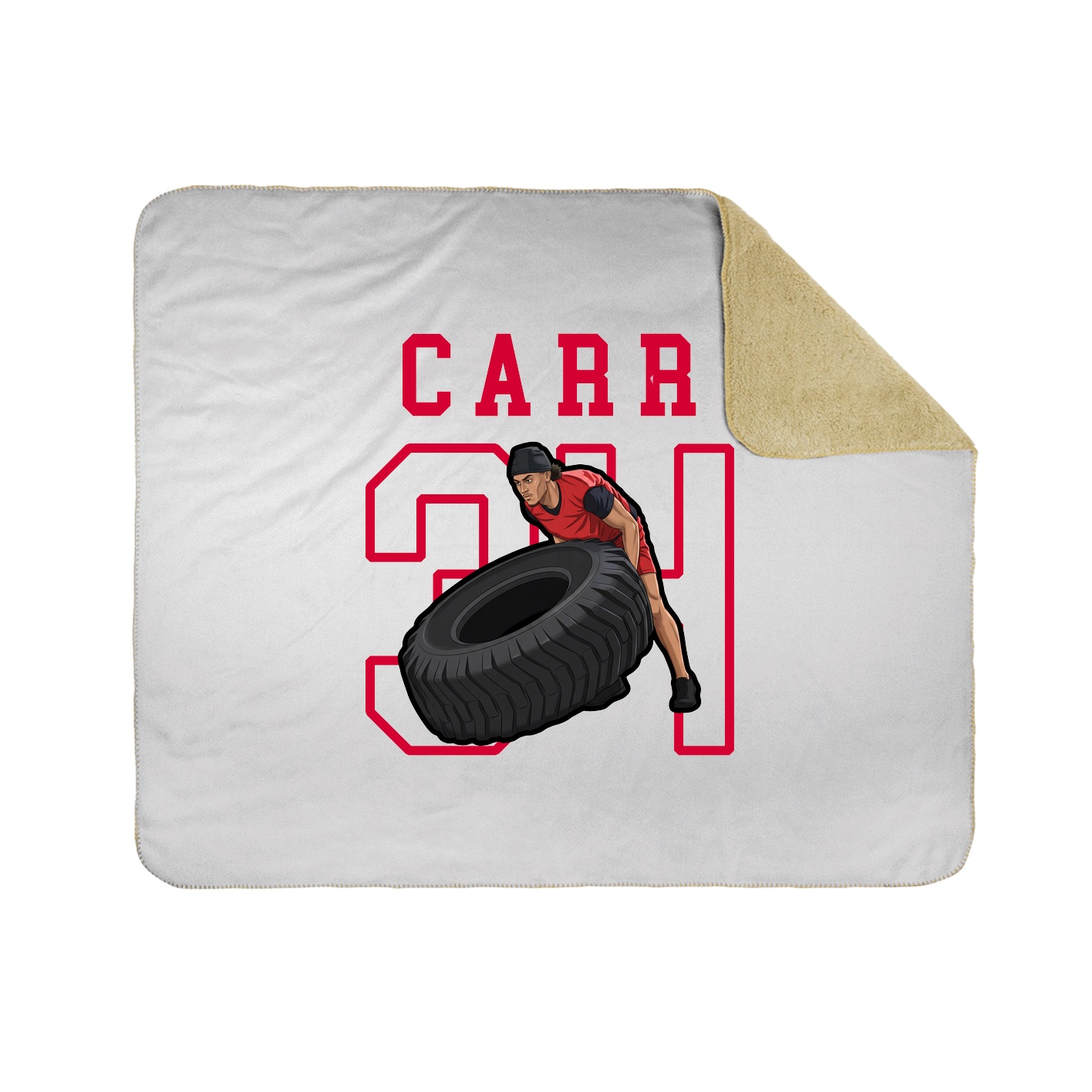 Throw Blanket — Shirsey in White