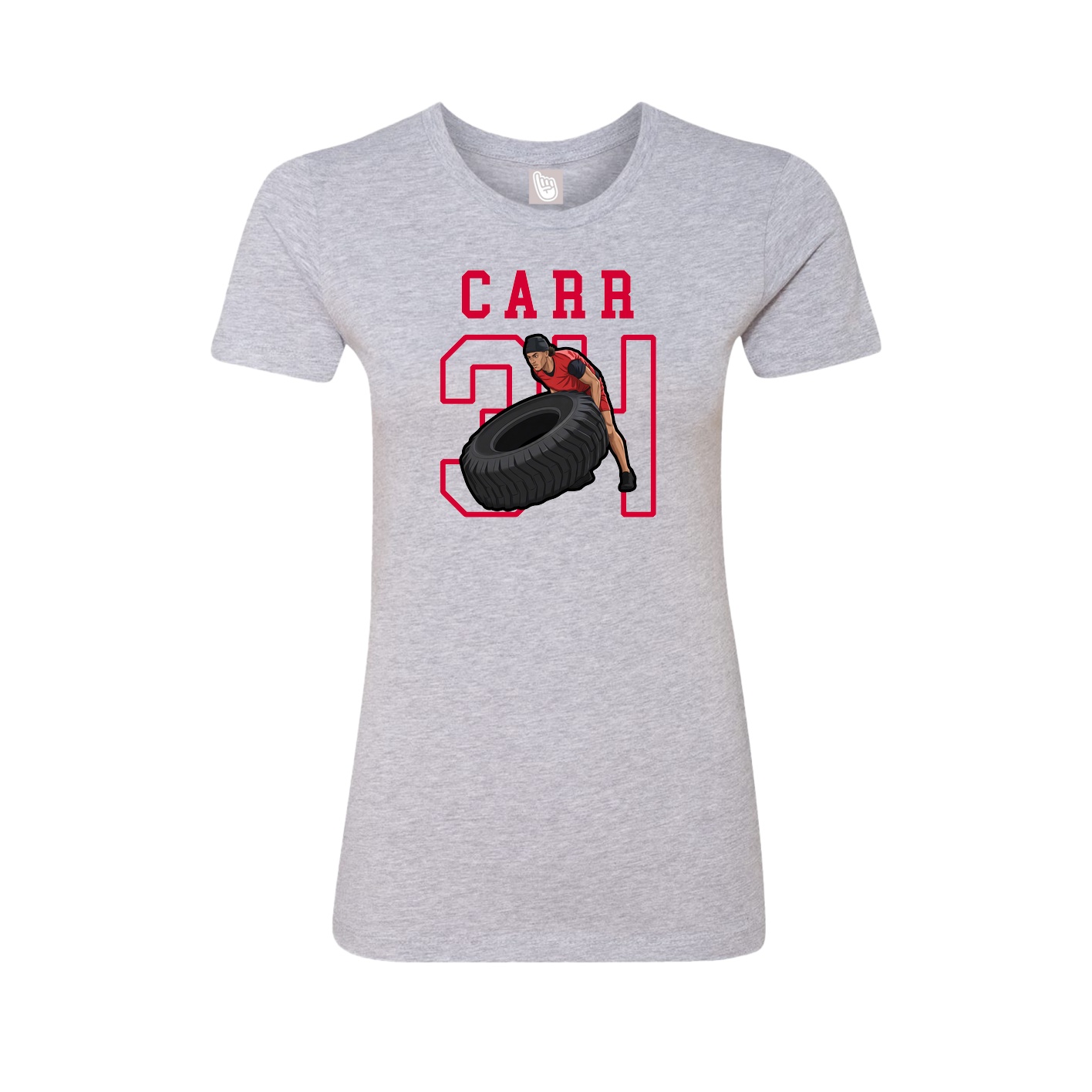 Fitted Women's Tee — Shirsey in Grey