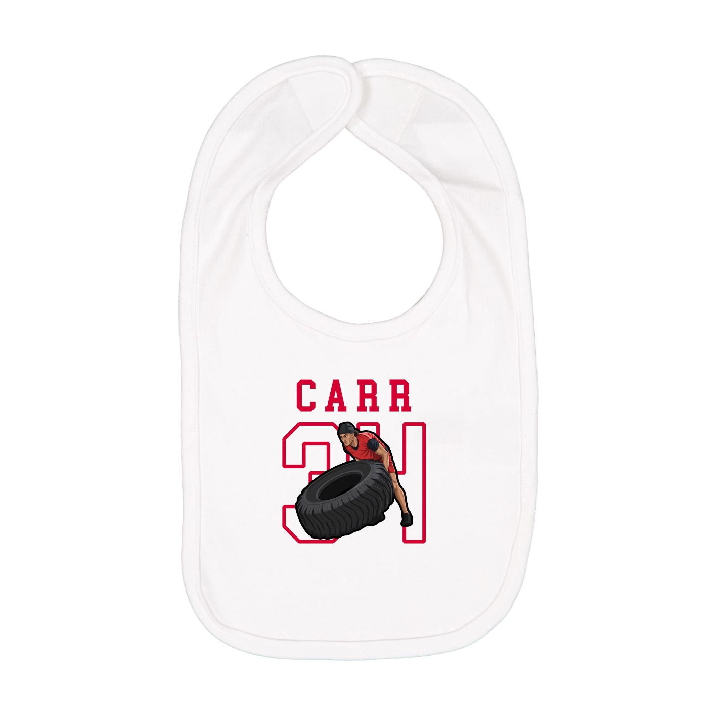 Infant Bib — Shirsey in White