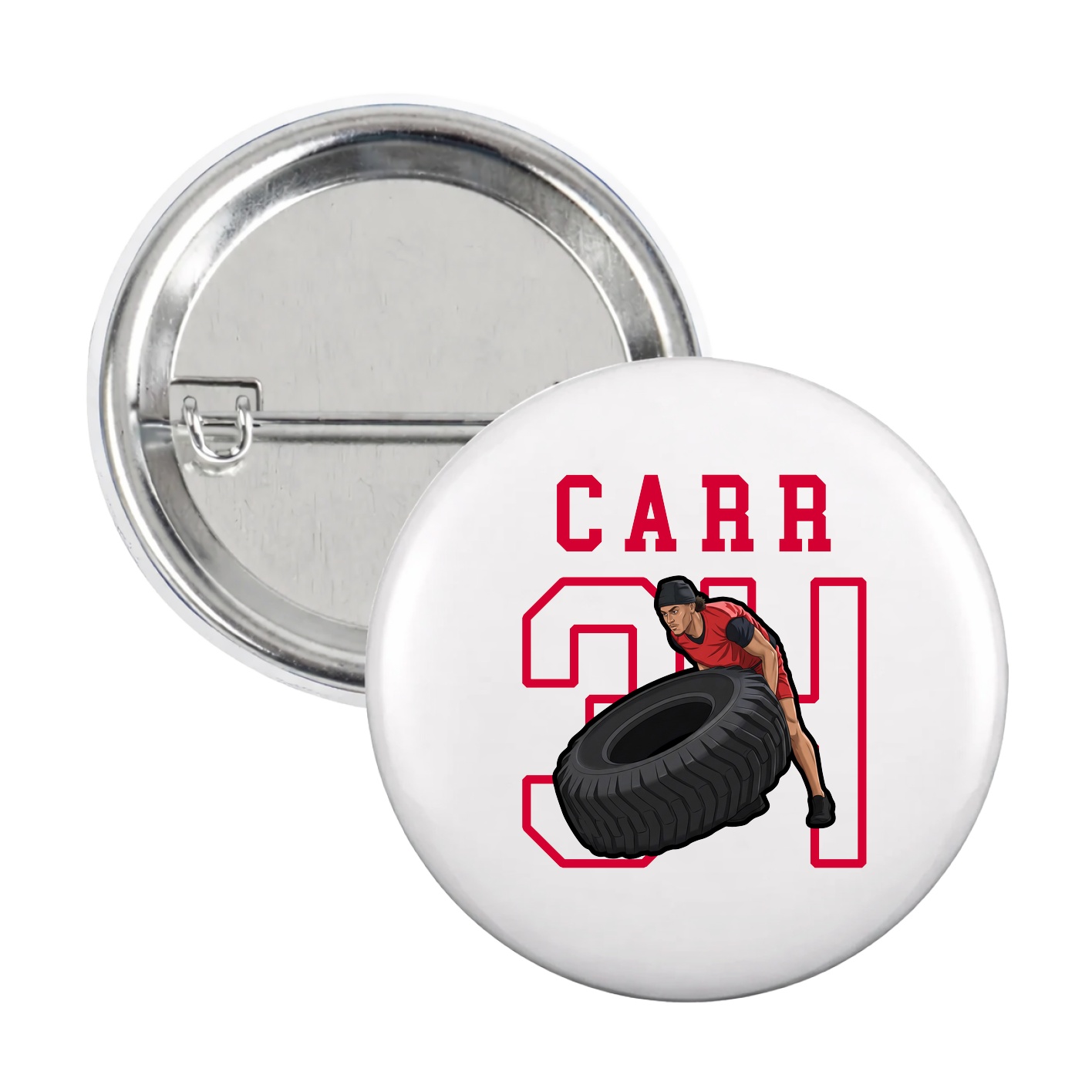 Game Day Button — Shirsey in White