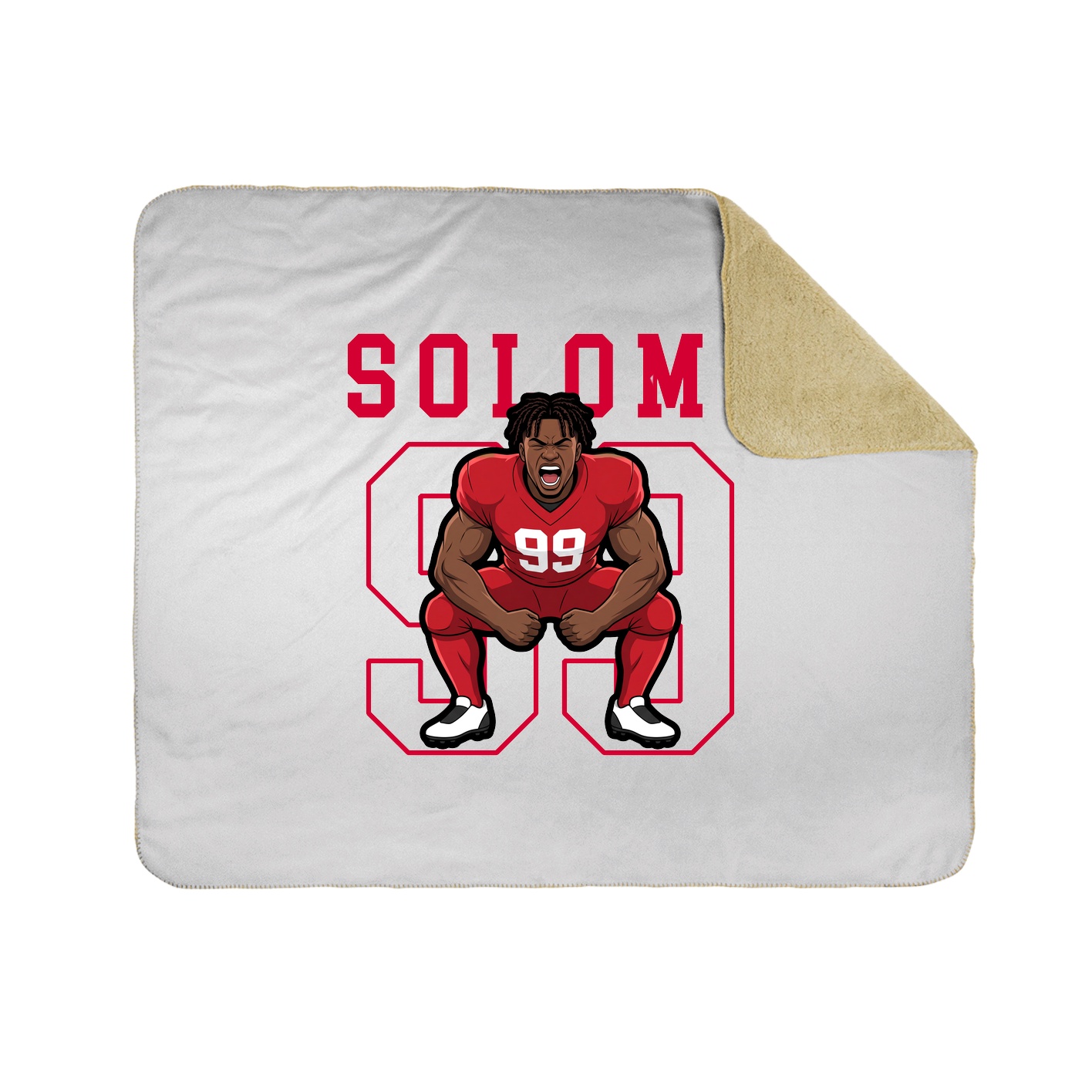 50x60 Sherpa Lined Throw Blanket