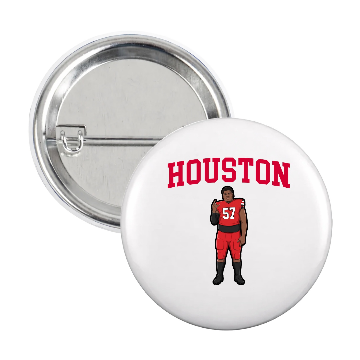 Game Day Button — Shirsey in White