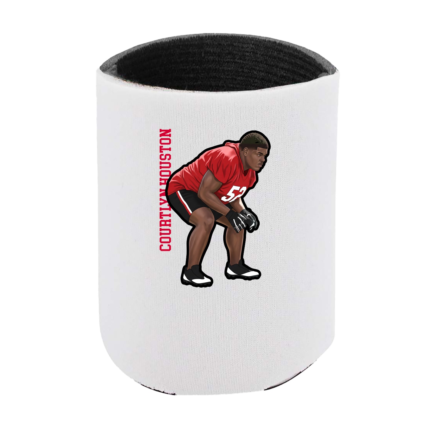 Can Holder — Name Vertical in White