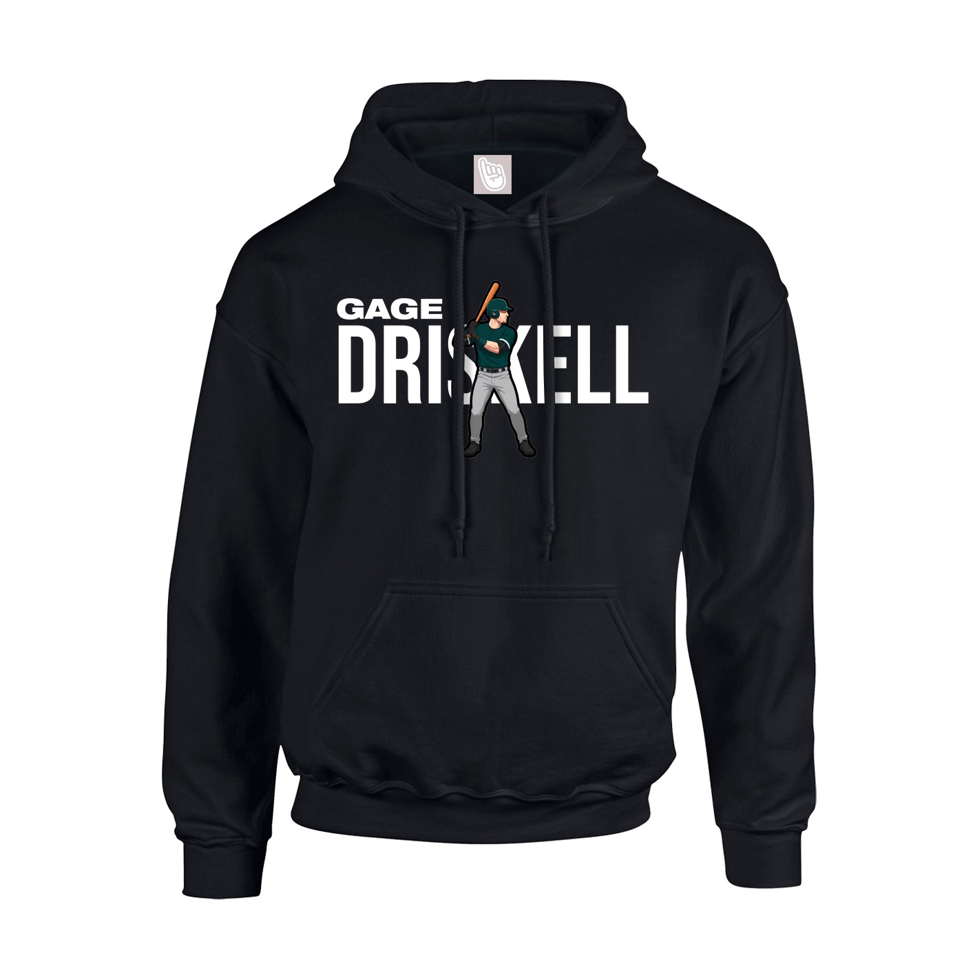 Hoodie — Player Name in Black