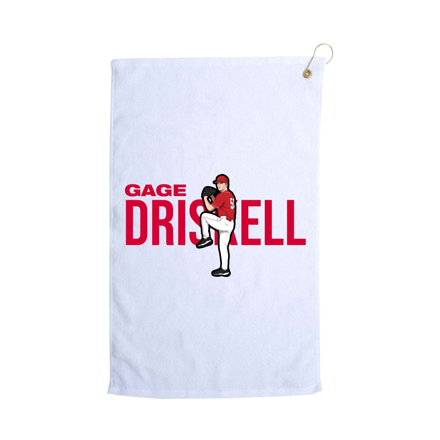 Golf Towel — Player Name in White