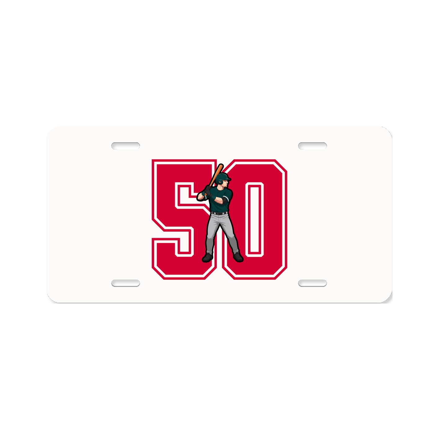 License Plate — Number in Classic