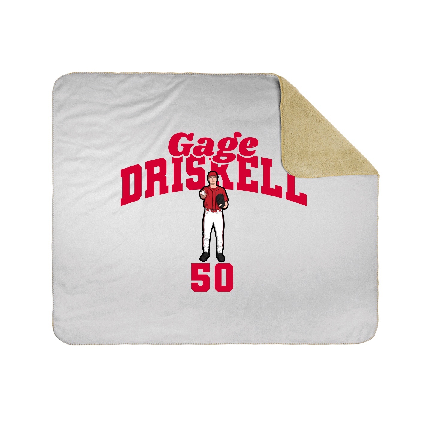 Throw Blanket — Signature Arch in White