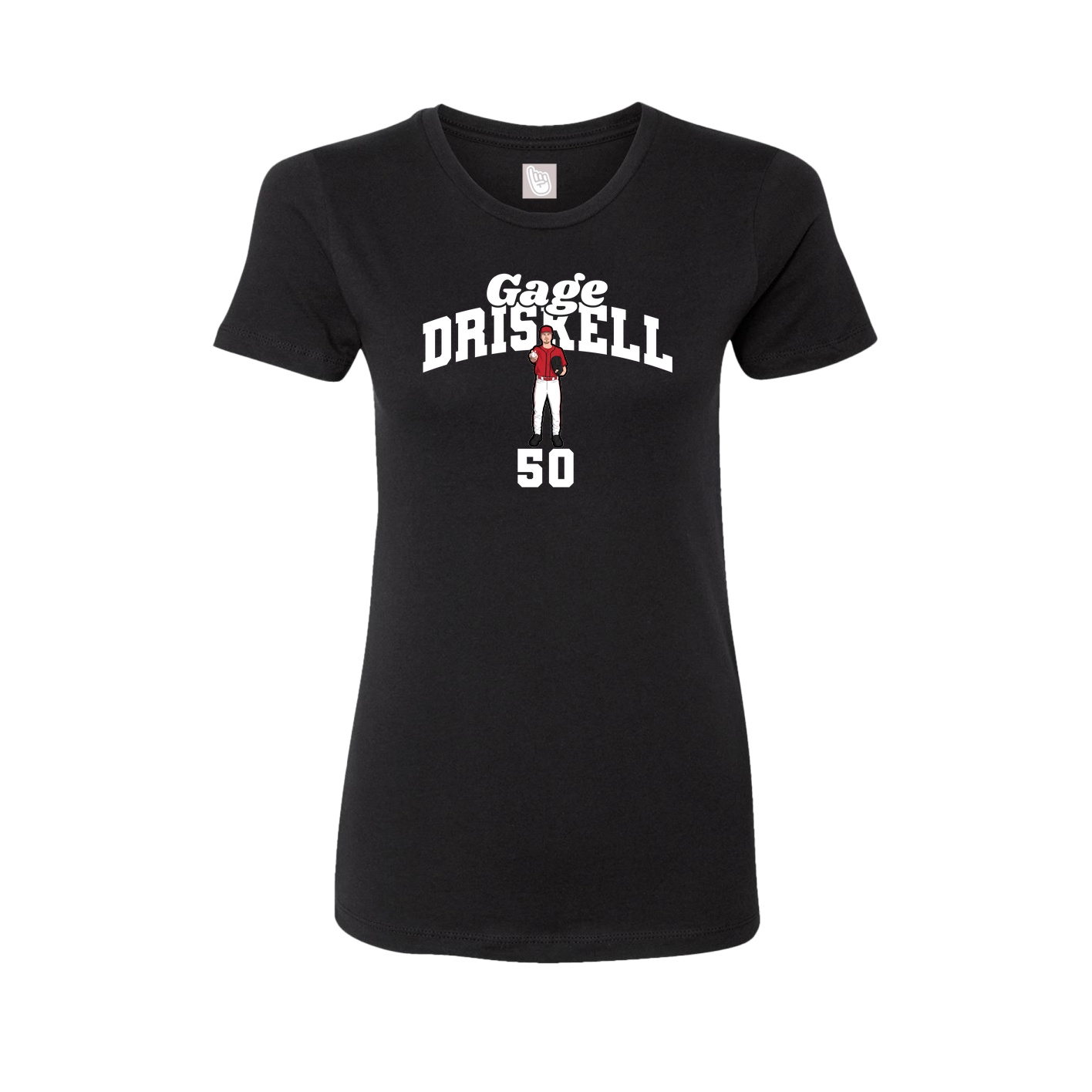 Womens Tee — Signature Arch in Black