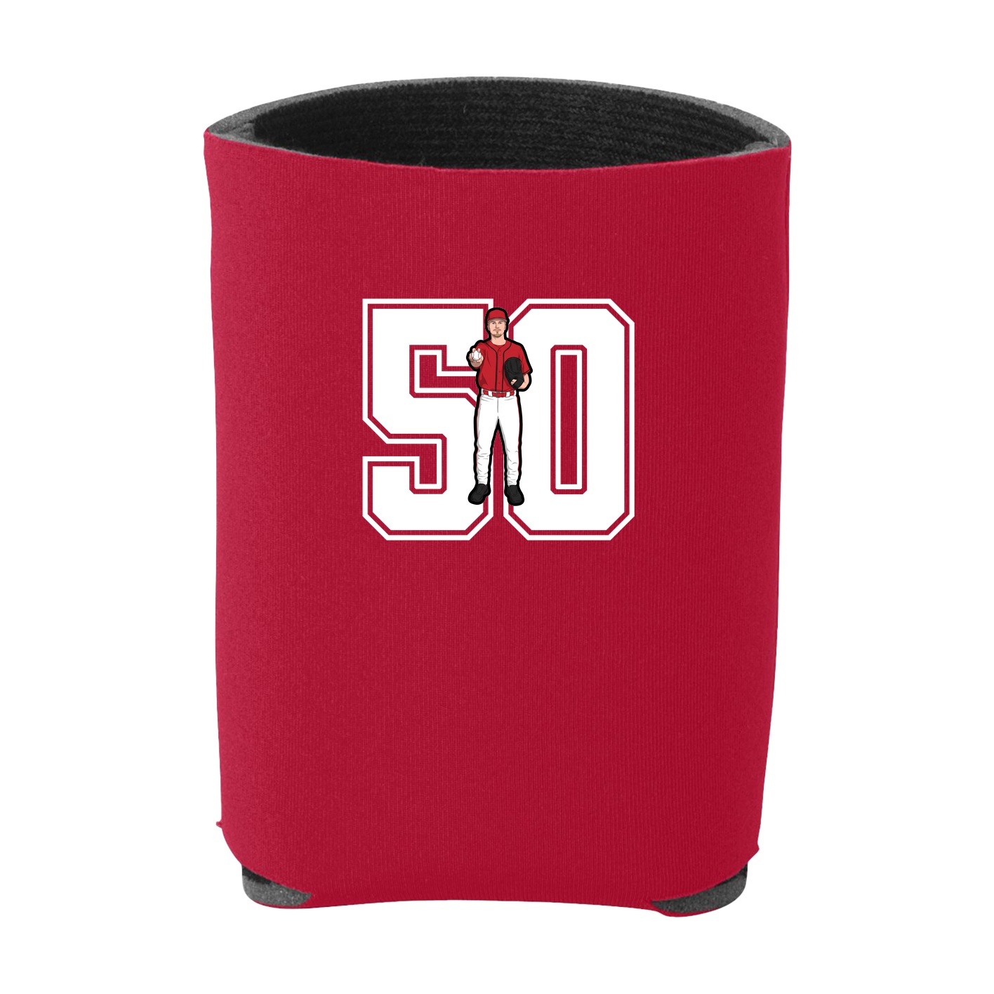 Can Holder — Number in Red