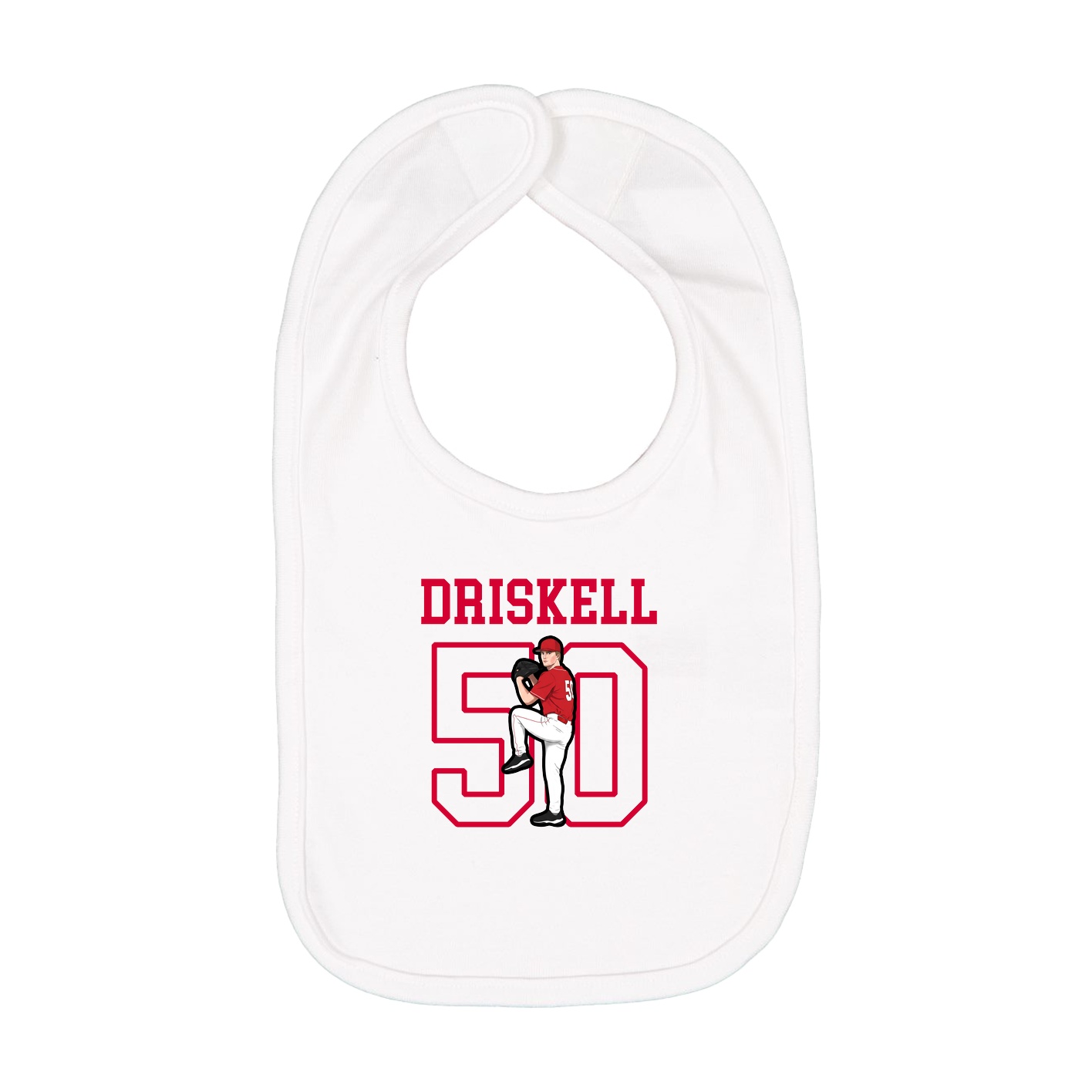 Infant Bib — Shirsey in White