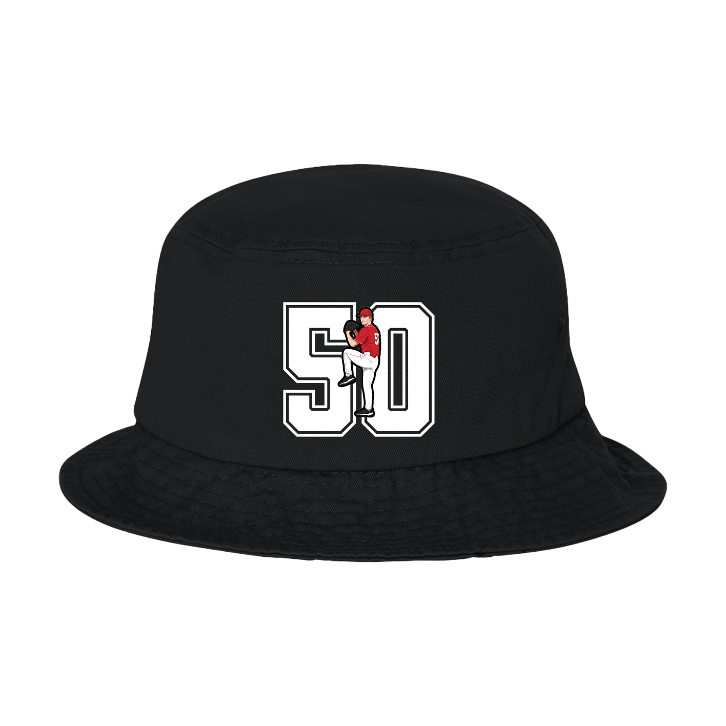 Bucket Cap — Number in Black