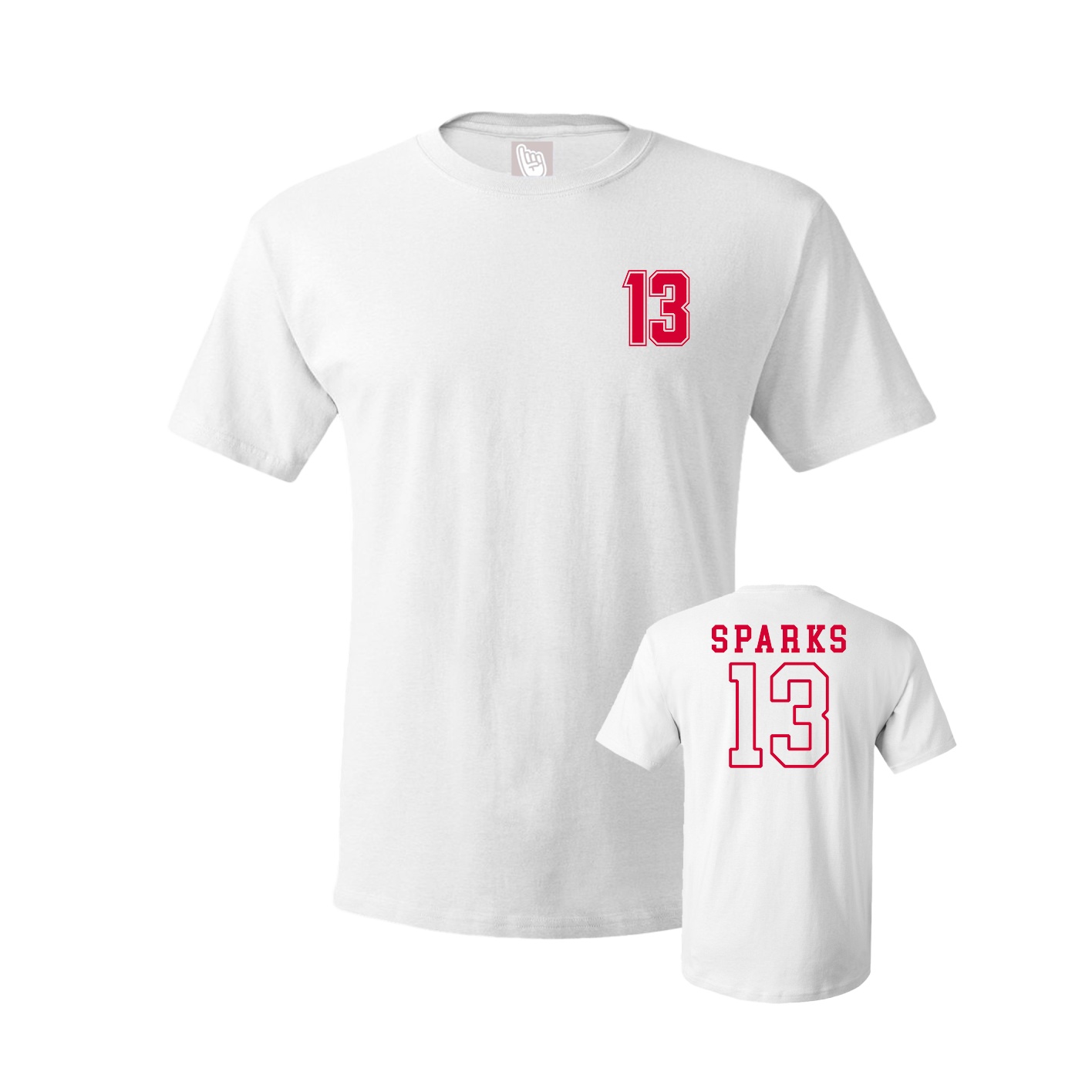 Youth Tee — Chest Back in White