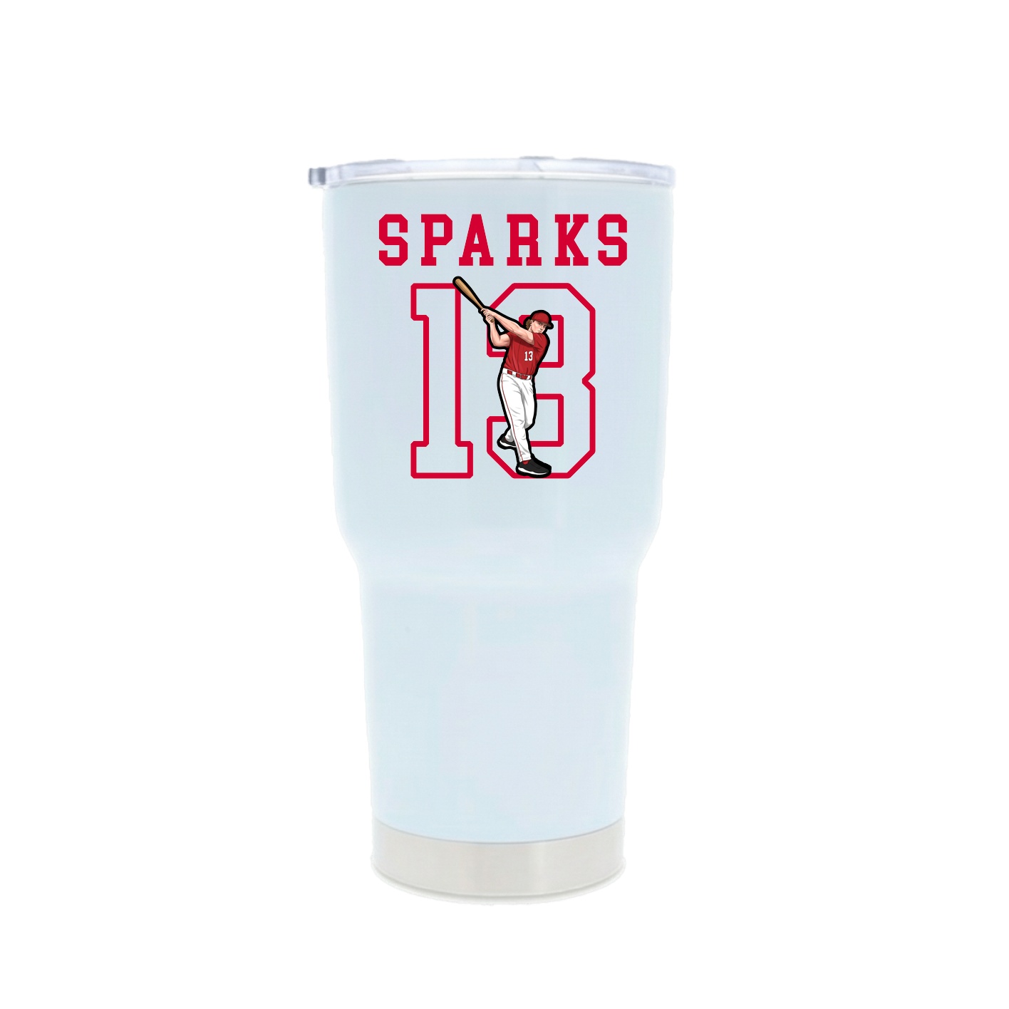 30oz Stainless Steel Tumbler — Shirsey in White