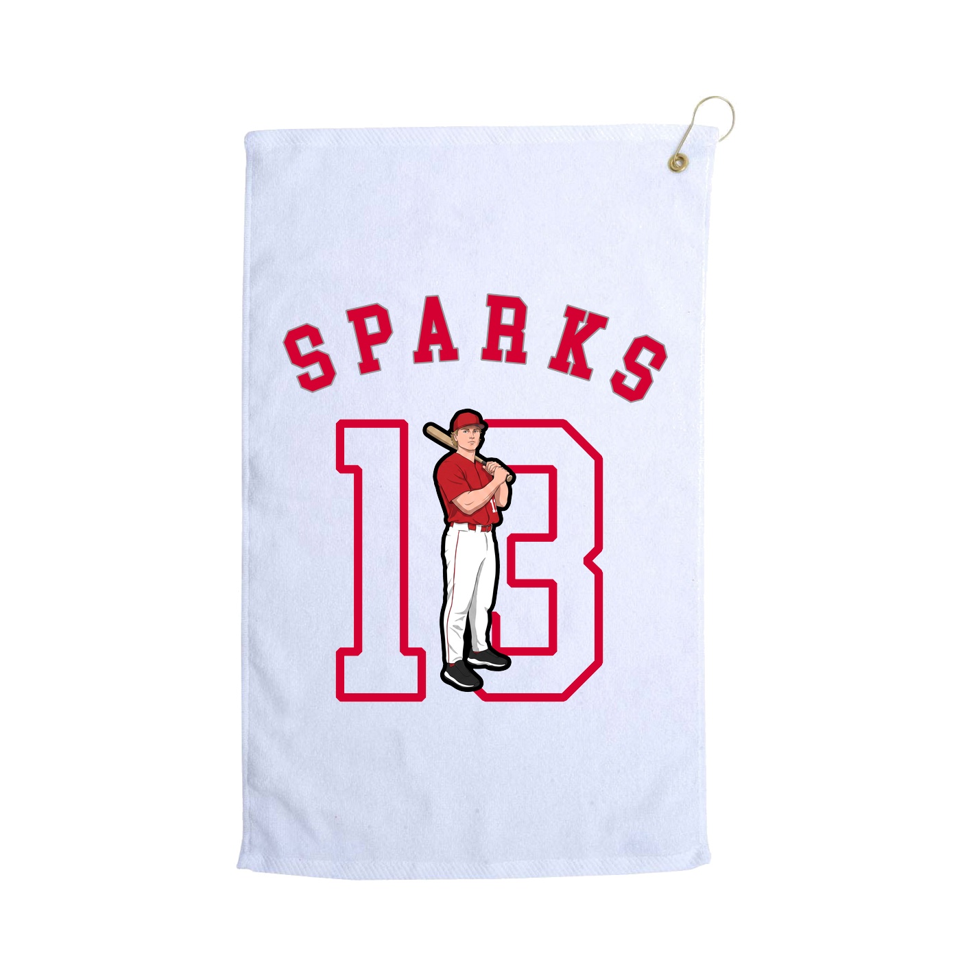 Golf Towel — Shirsey Arch in White