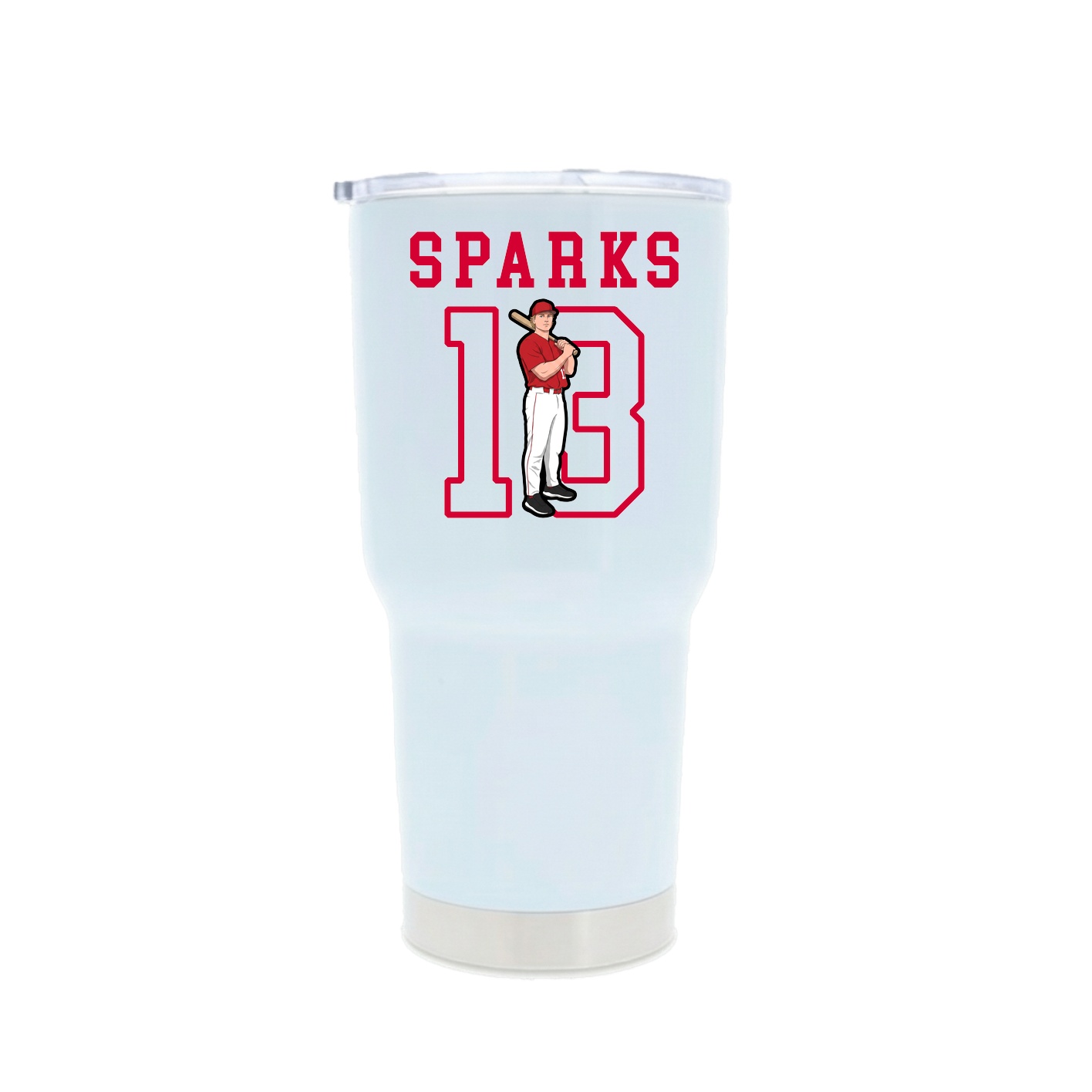 30oz Stainless Steel Tumbler — Shirsey in White