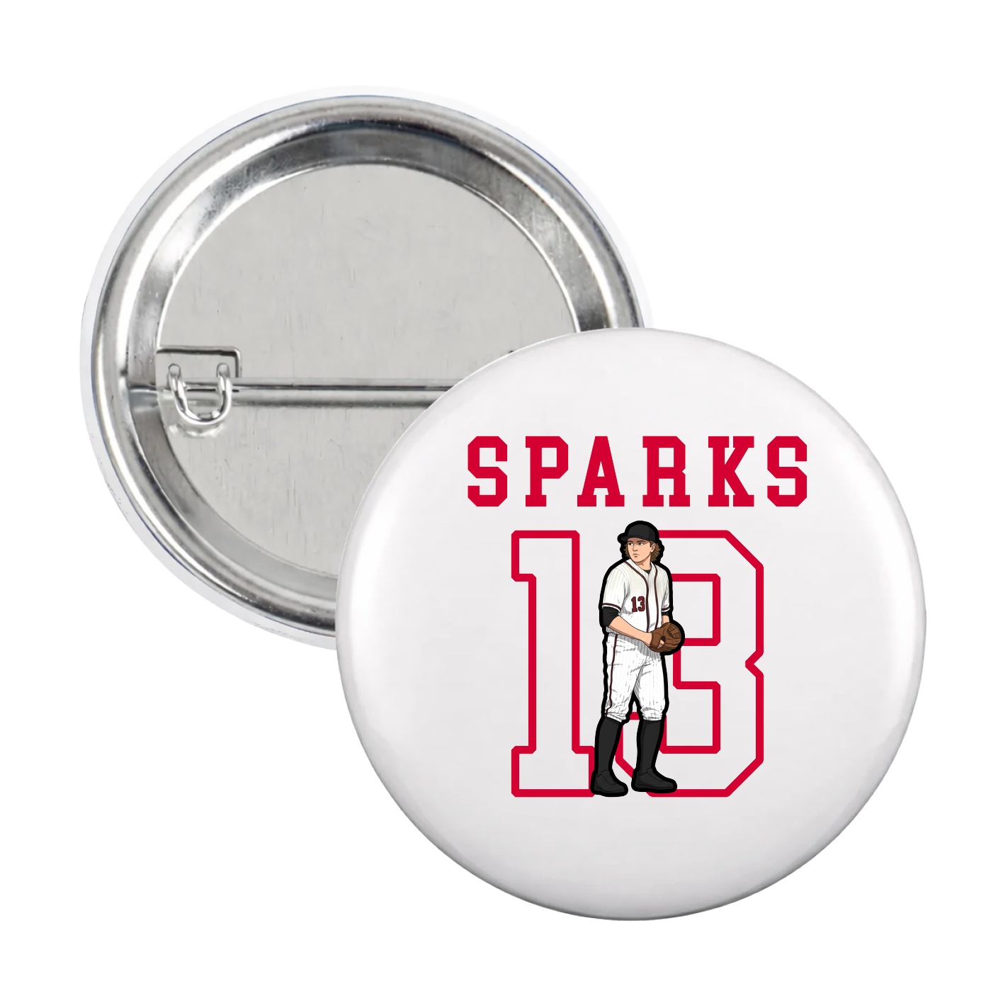 Game Day Button — Shirsey in White