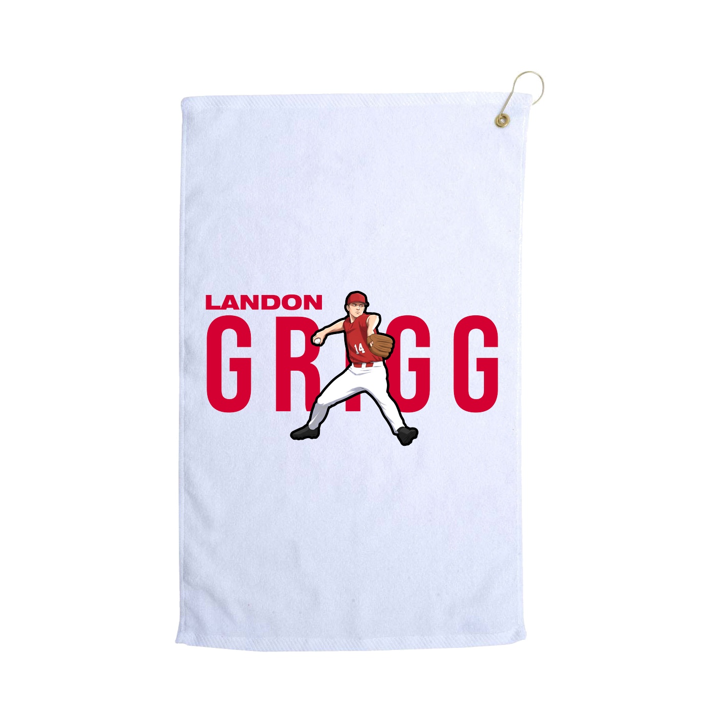 Golf Towel — Player Name in White