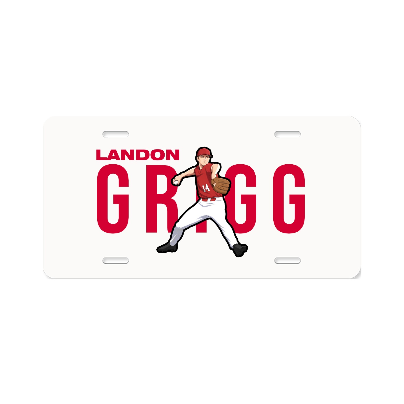 License Plate — Player Name in Classic