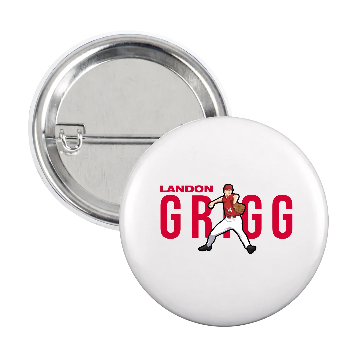 Game Day Button — Player Name in White