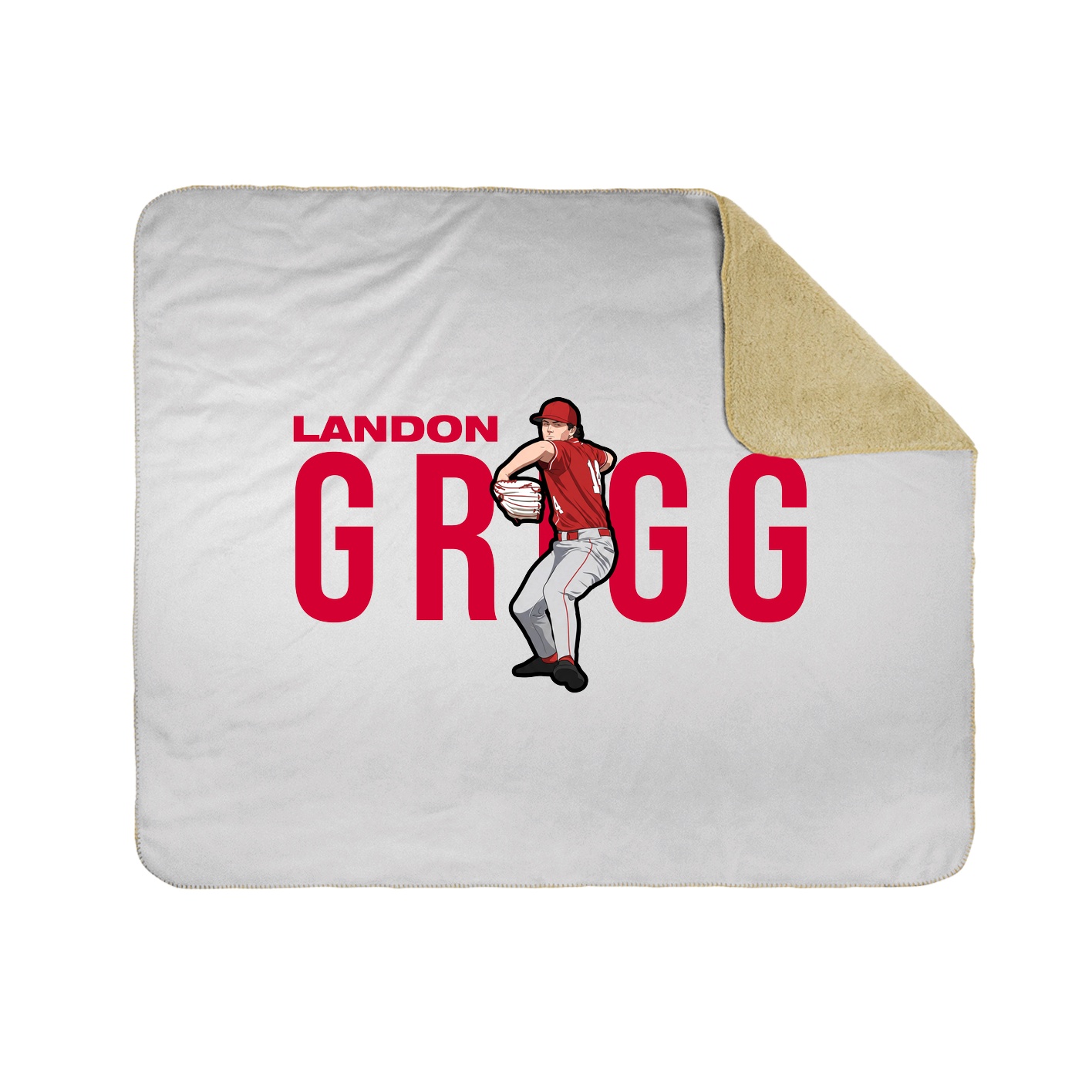 Throw Blanket — Player Name in White