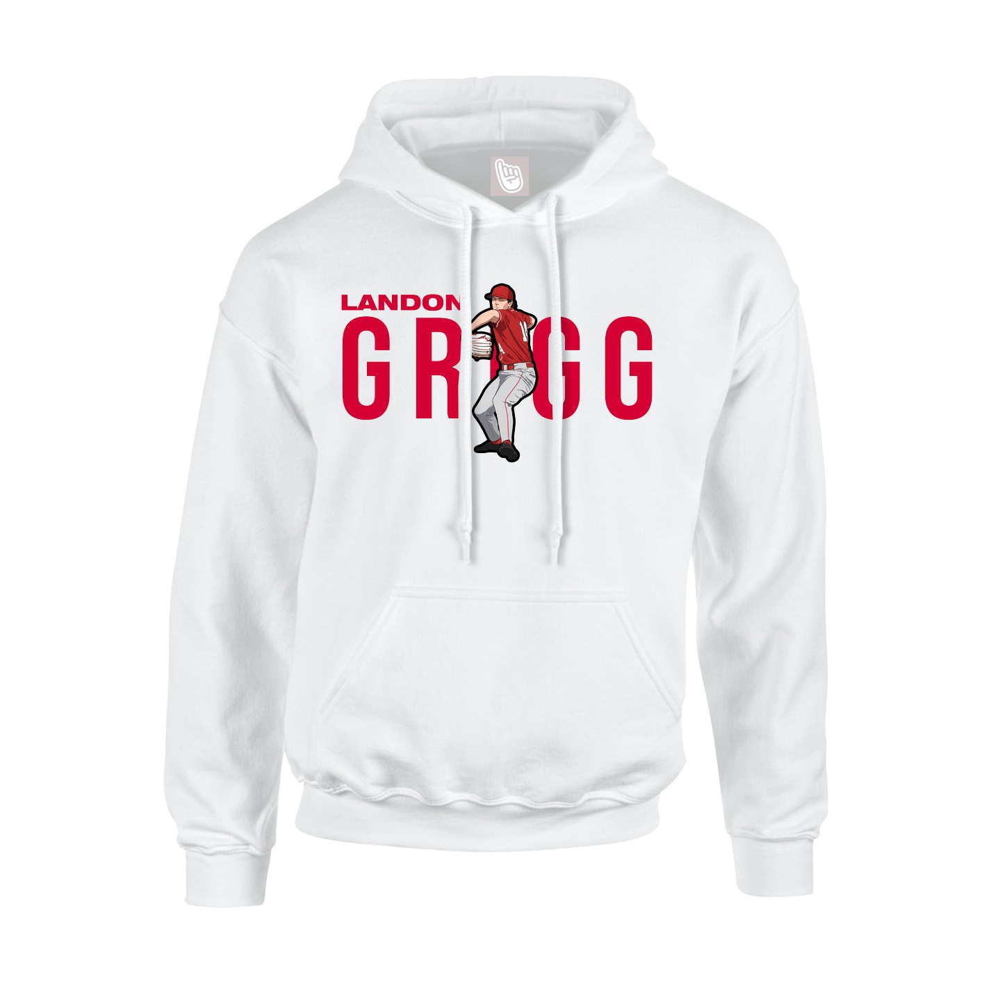 Hoodie — Player Name in White