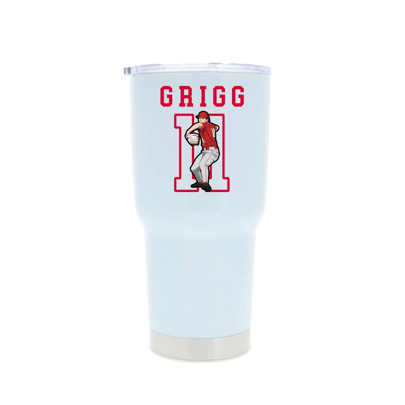30oz Stainless Steel Tumbler — Shirsey in White