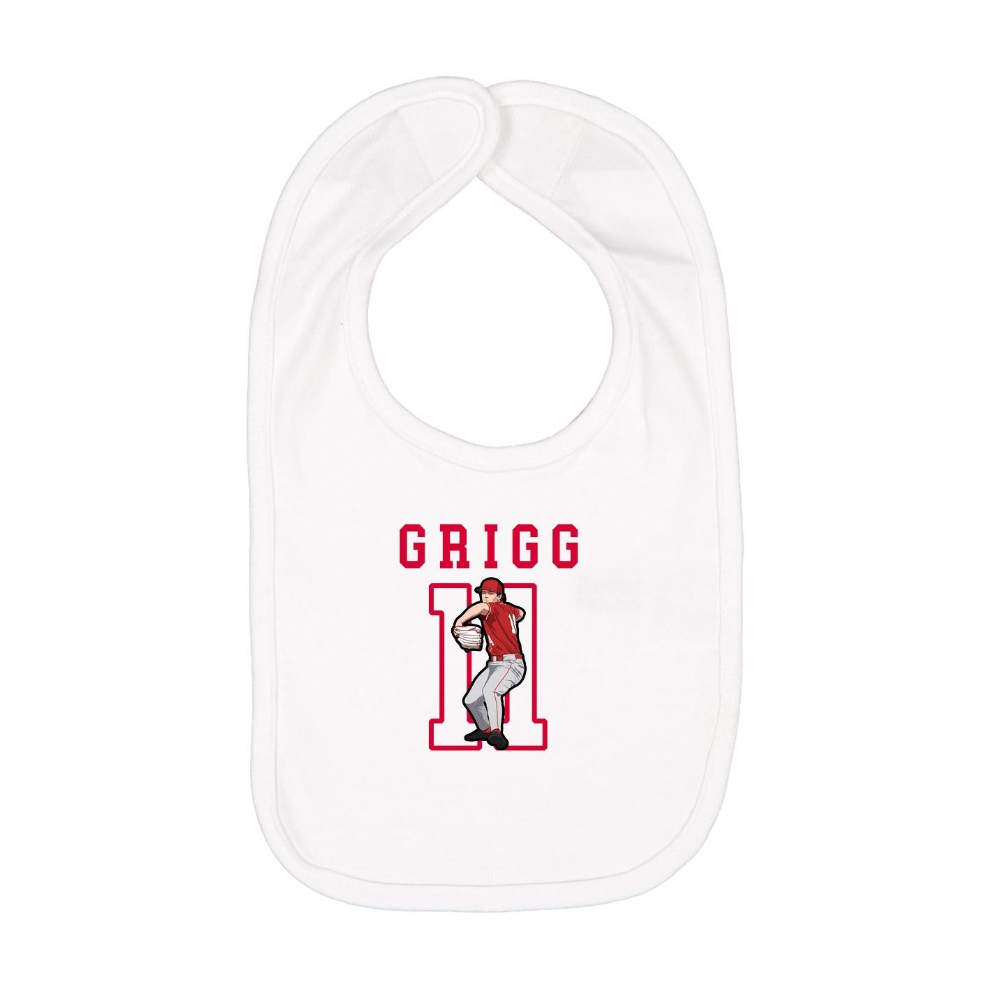 Infant Bib — Shirsey in White