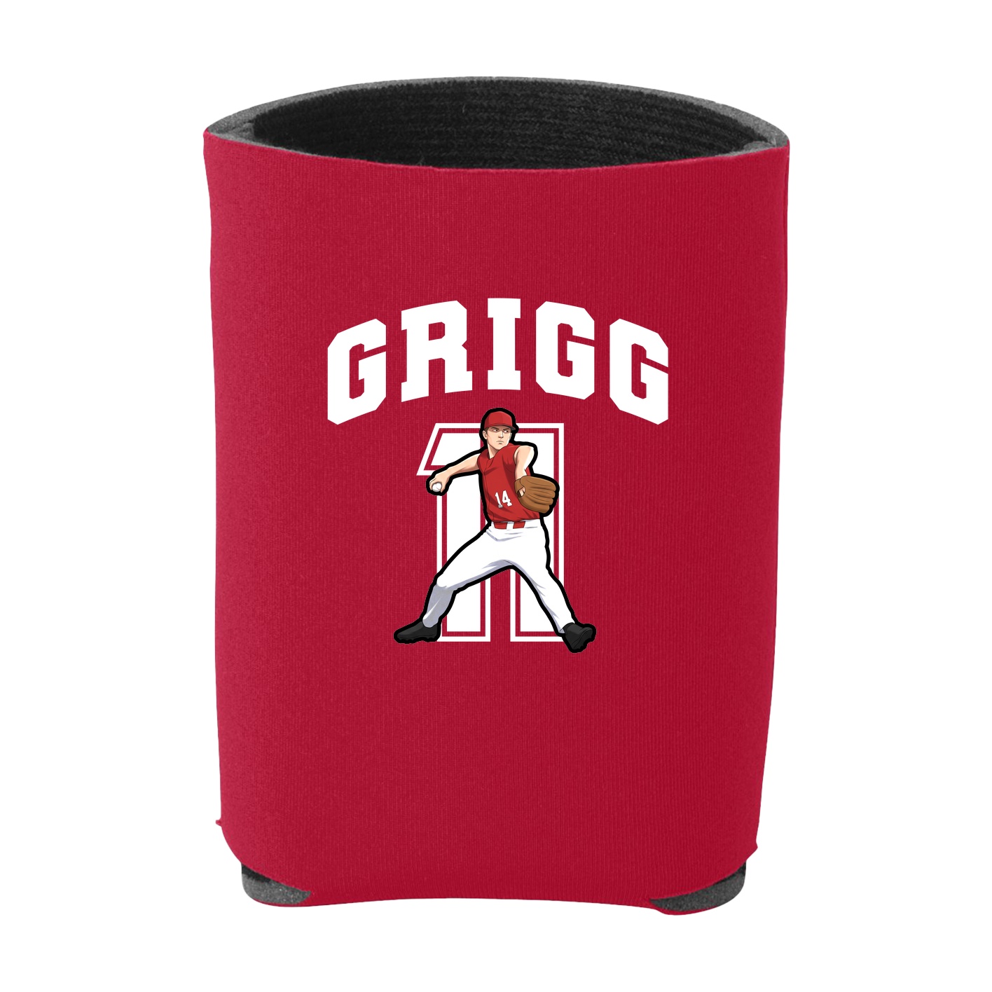 Can Holder — Number in Red