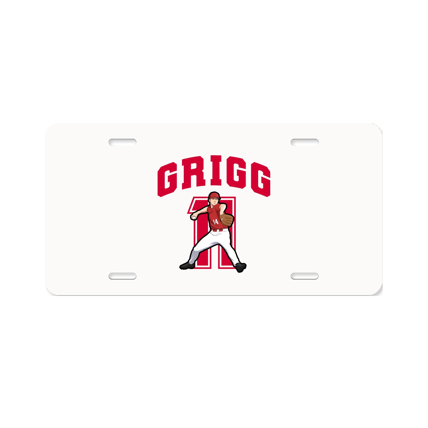 License Plate — Number in Classic