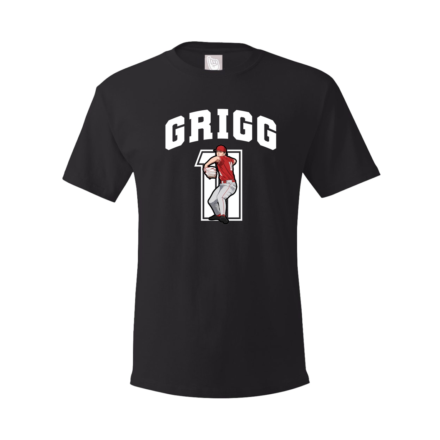 Youth Tee — Number in Black