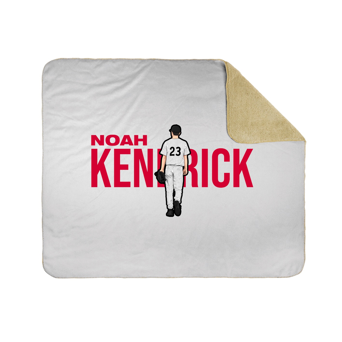 Throw Blanket — Player Name in White