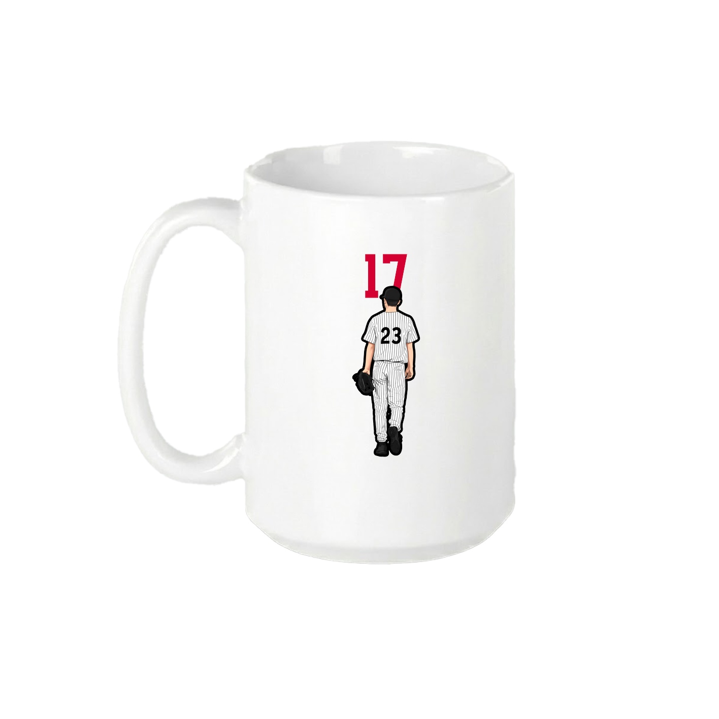 15oz Coffee Mug — Number Top in White