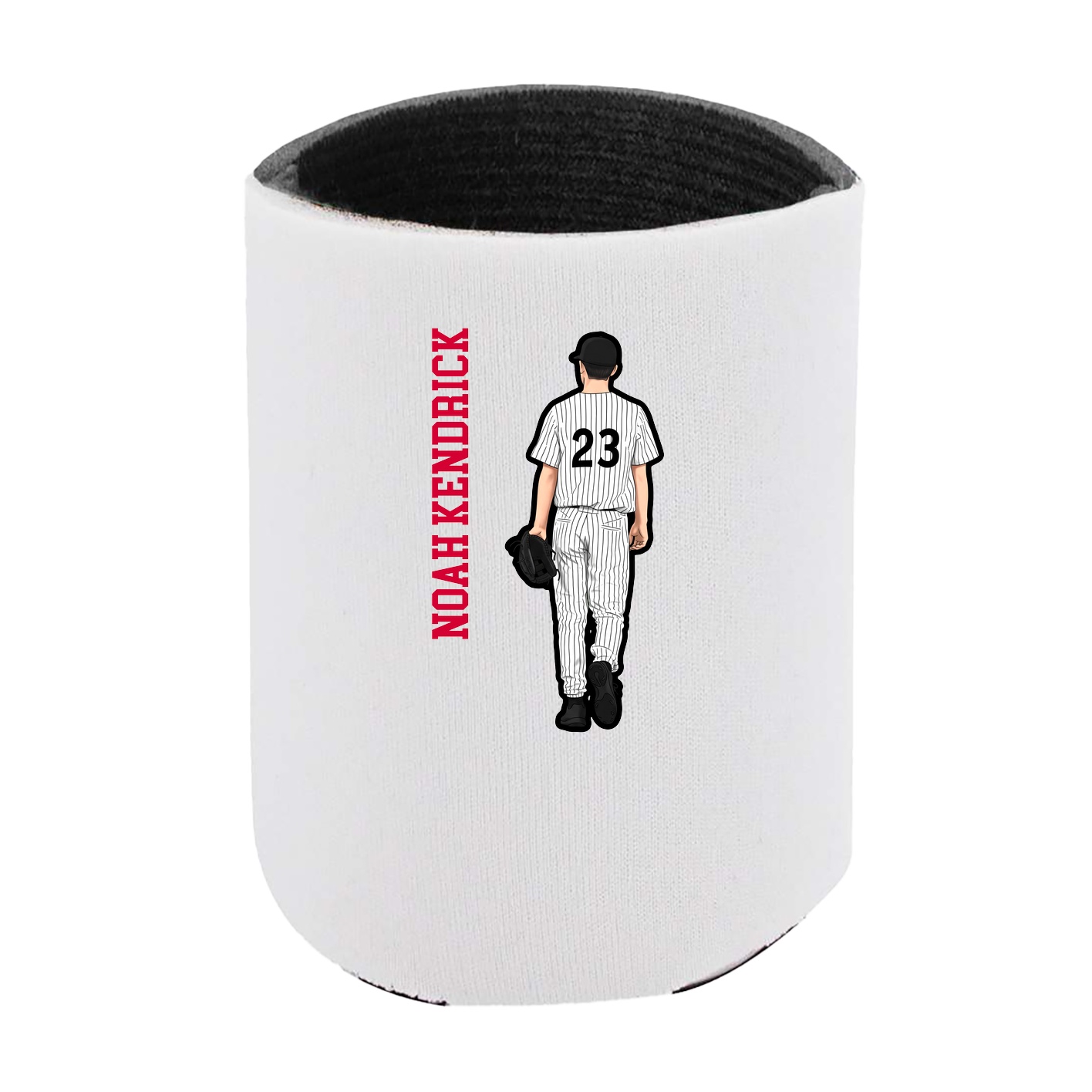 Can Holder — Name Vertical in White