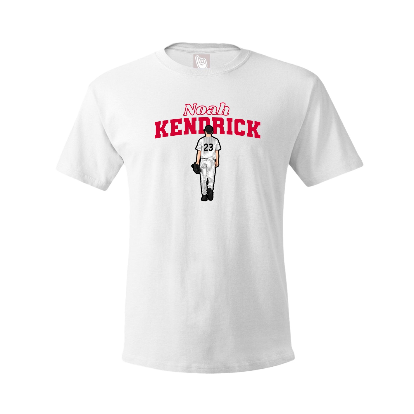 Youth Tee — Name Arch in White