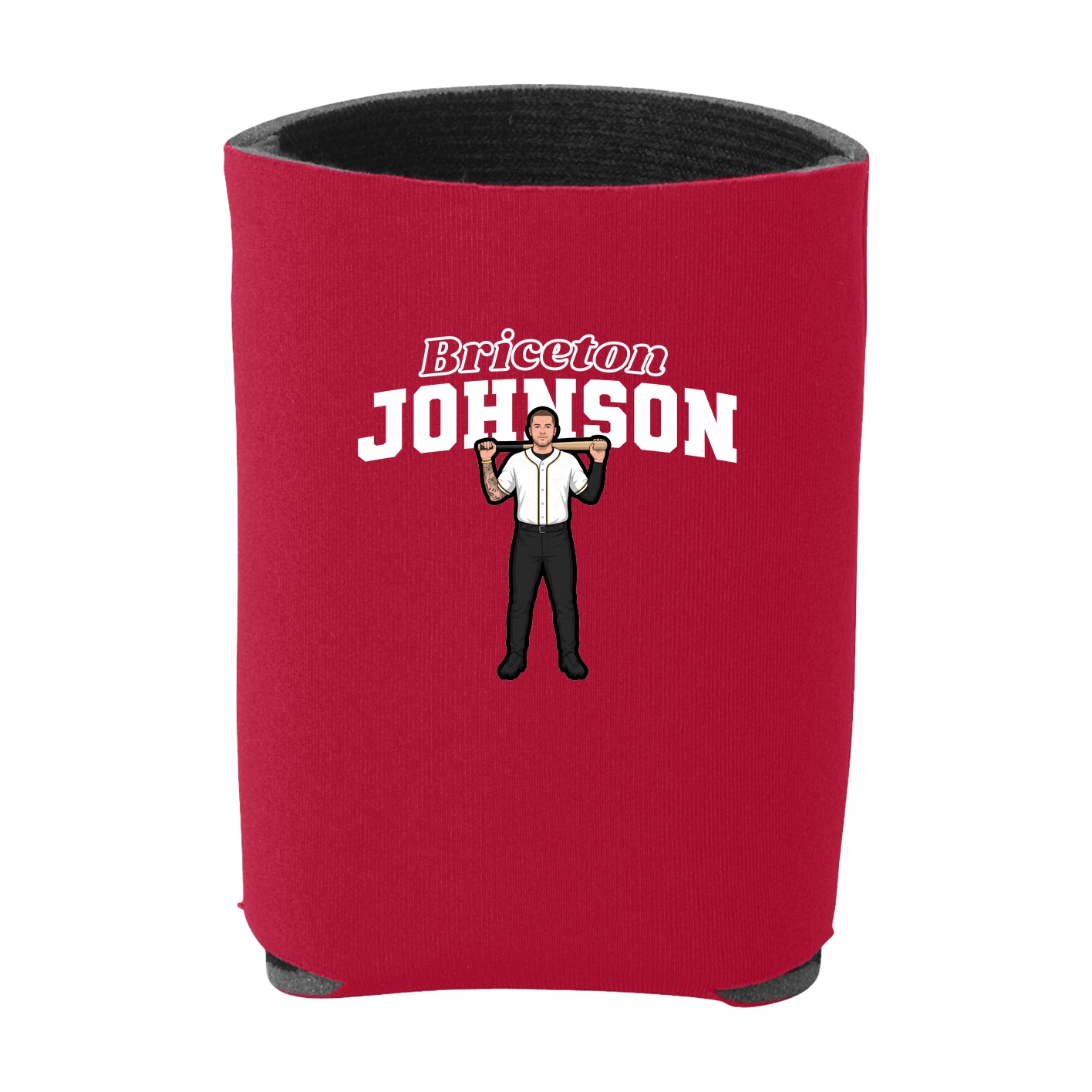 Can Holder — Name Arch in Red
