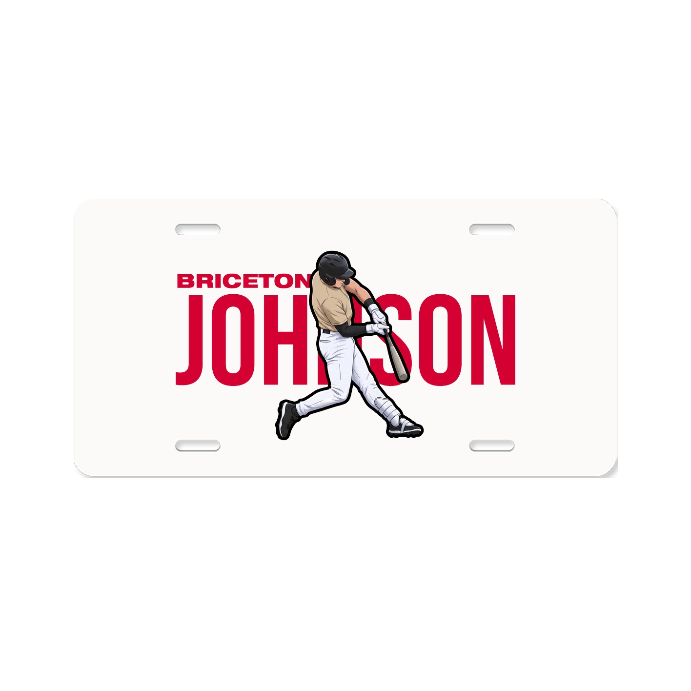 License Plate — Player Name in Classic
